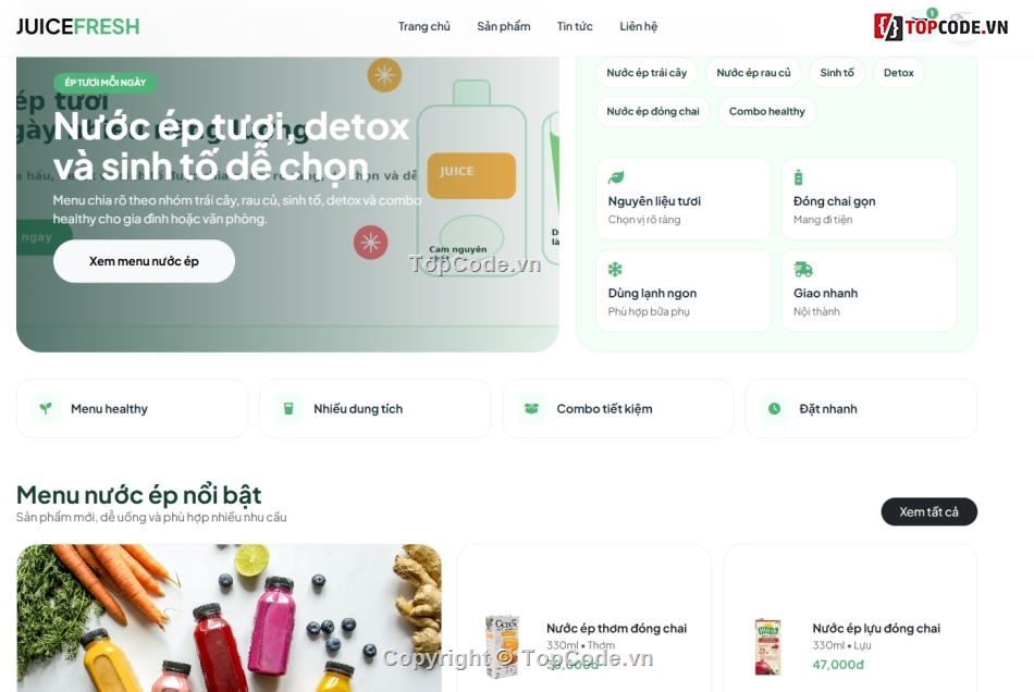 bán web,web bán nước,web php